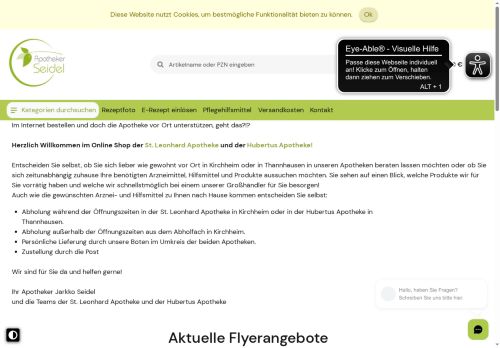 apotheker-seidel.de Screenshot
