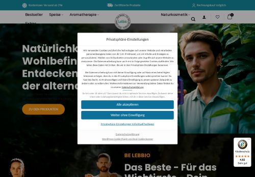 lebbio.de Screenshot
