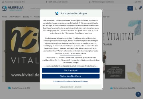 Alorelia Healthcare GmbH Screenshot