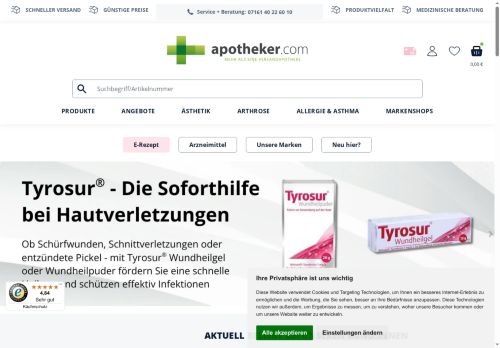 Apotheker.com Screenshot