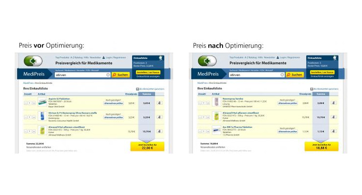 Mit zwei Klicks jetzt noch mehr sparen beim Online-Medikamentenkauf