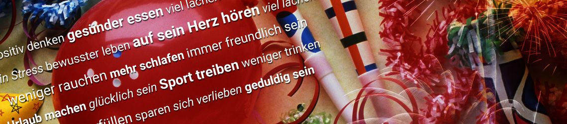 Vorsätze zum Jahreswechsel
